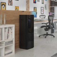 Borg-Overstrom-B3-in-Black in office environment