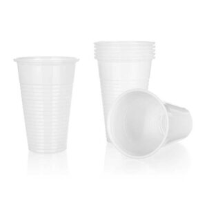 Stack of white plastic cups